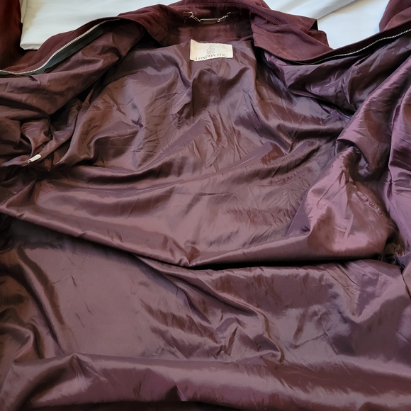Vintage London Fog Women's Maroon Trench Coat‎ - Size 6 - Picture 14 of 14